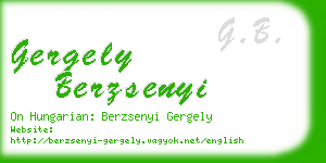 gergely berzsenyi business card